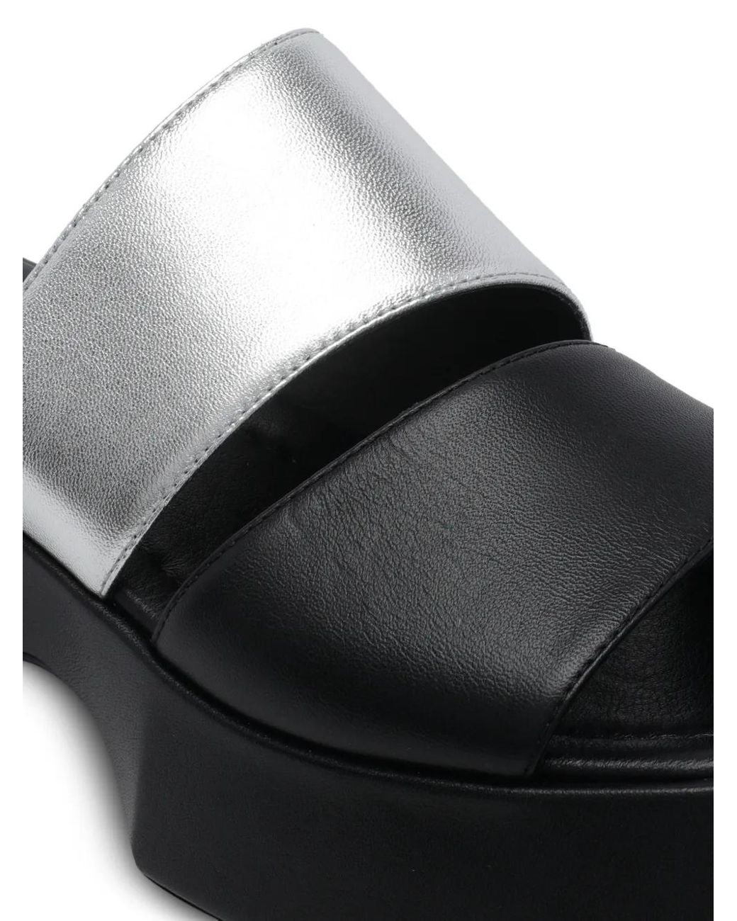Vic Matié Black 55Mm Leather Heeled Sandals