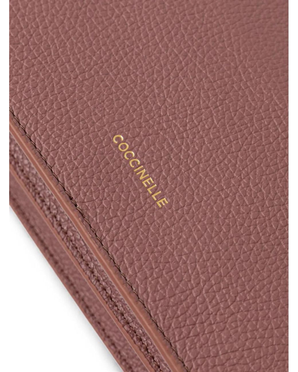 Coccinelle Purple Suede Leather Shoulder Bag