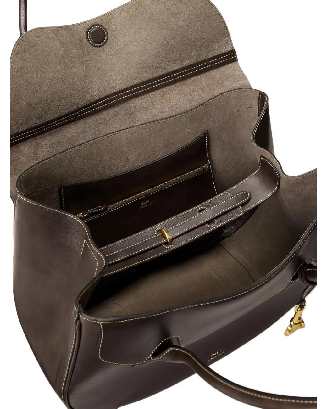 Polo Ralph Lauren Black Polo Blaze Large Shoulder Bag