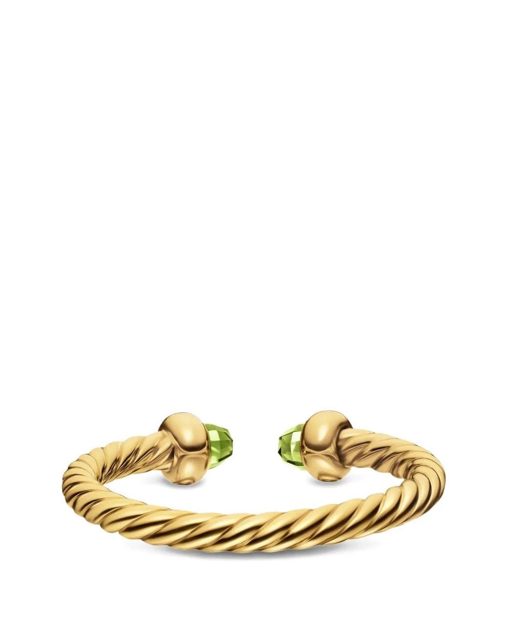 David Yurman Yellow Micro Cablespira Flex Open Ring