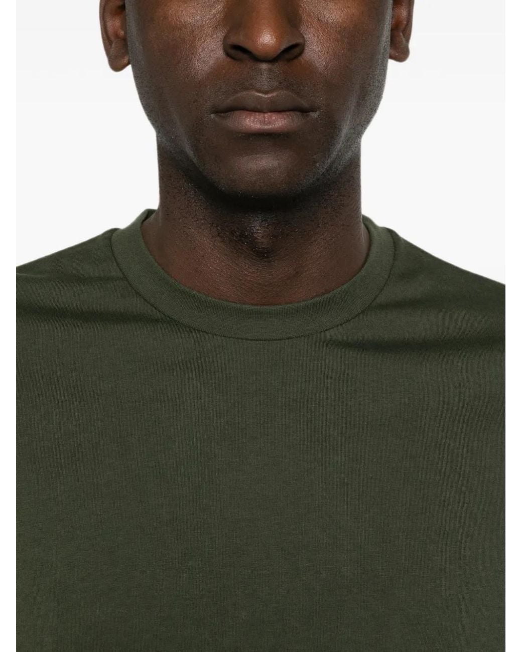 Jil Sander Green Crew-Neck Short-Sleeve T-Shirt for men