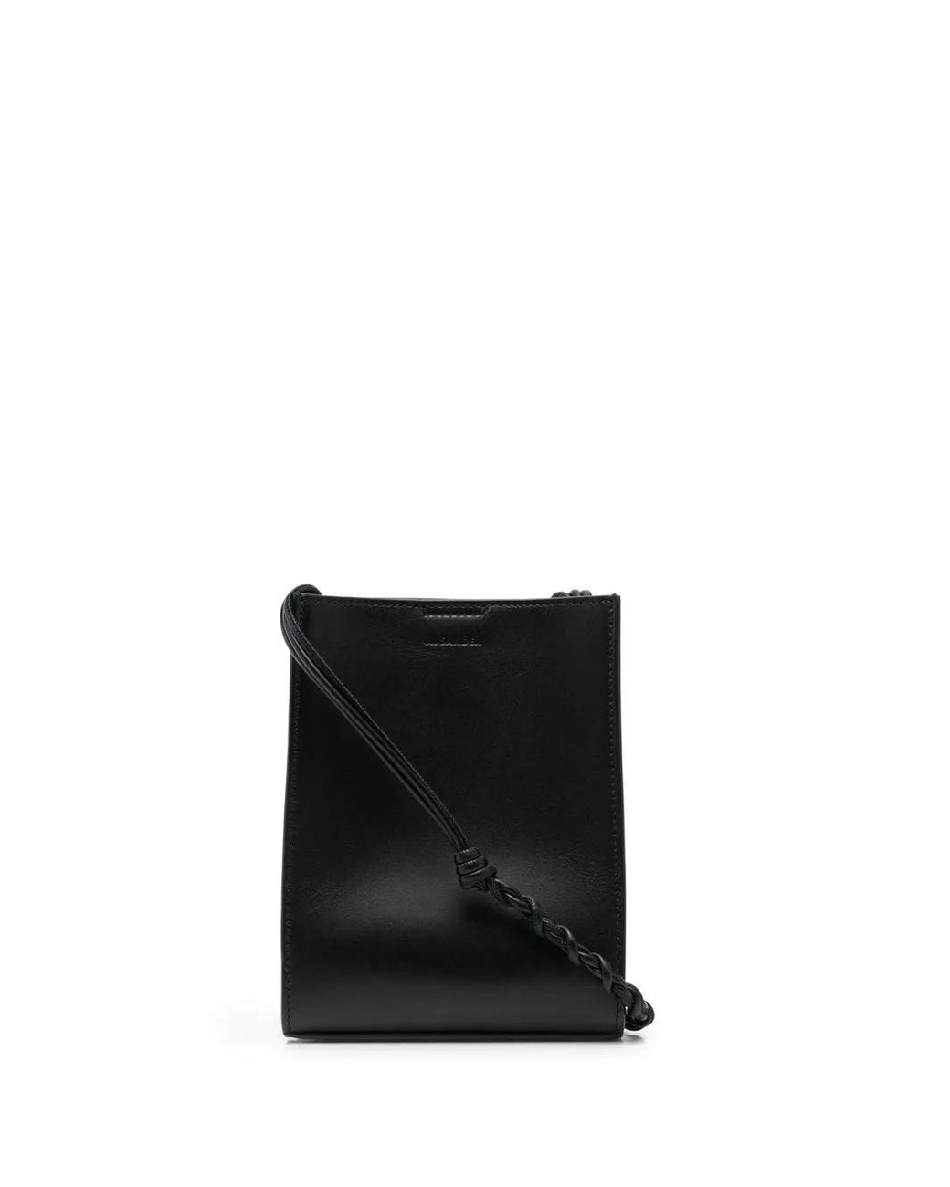 Jil Sander White Braided-strap Leather Shoulder Bag for men