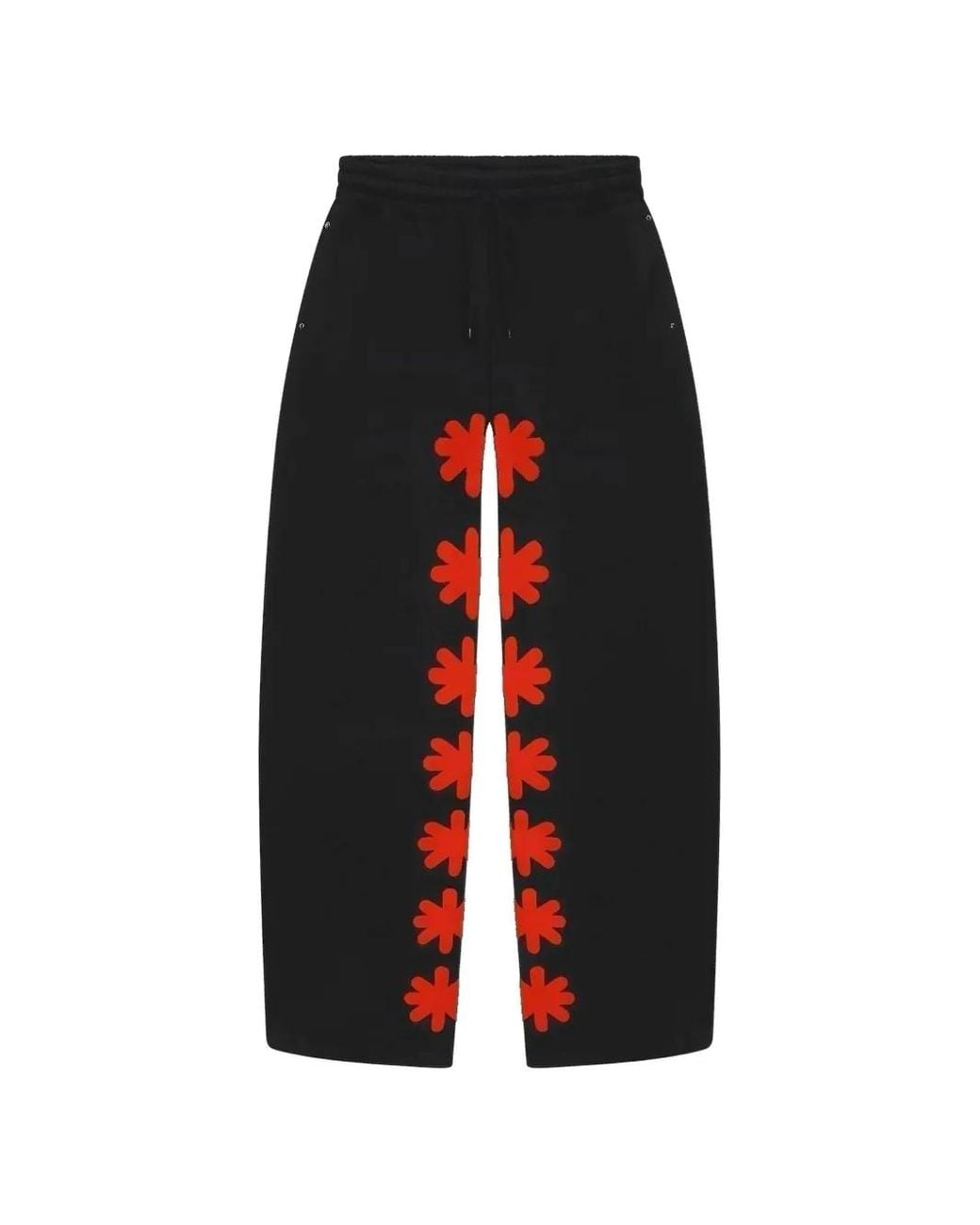LOSTSHDWS Red Pantalon À Fleurs Et Logo for men