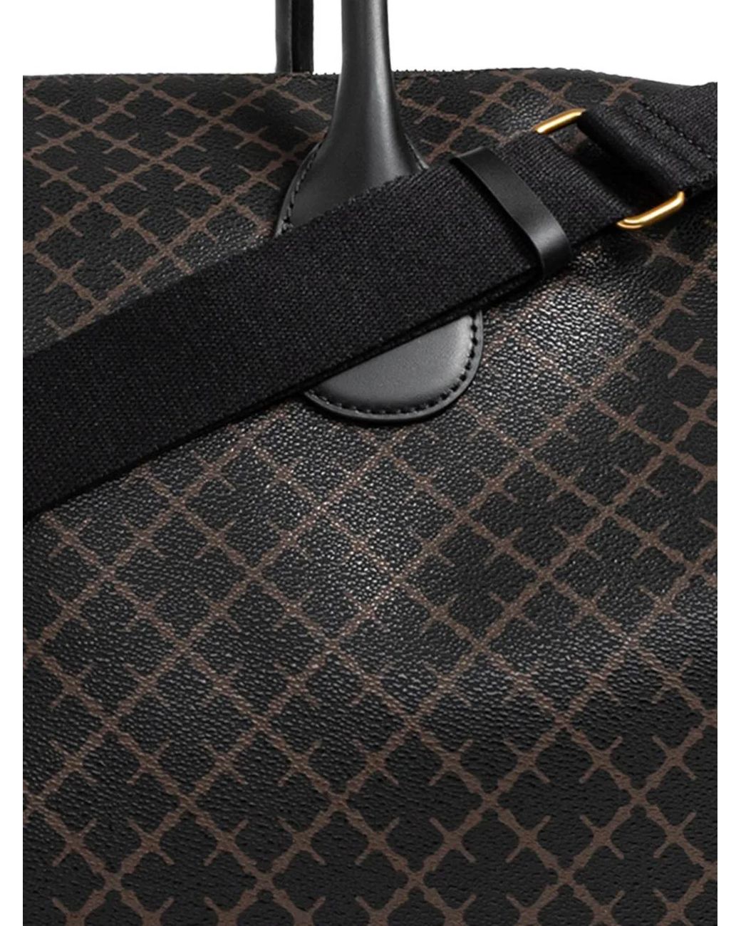 By Malene Birger Black Sac Cabas À Motif Monogrammé