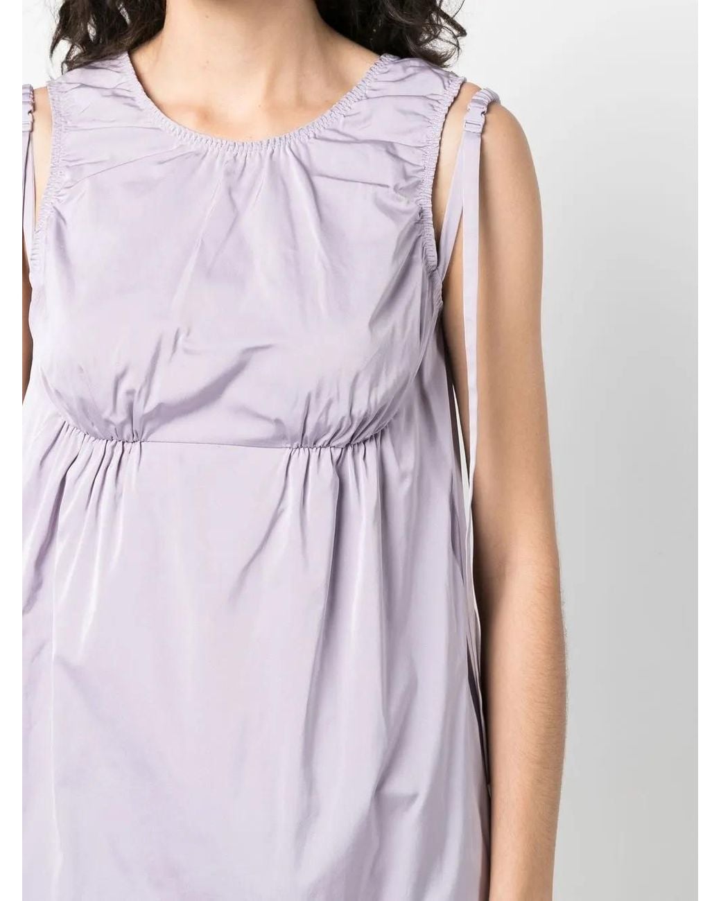 Sportmax Purple V-Back Shift Dress