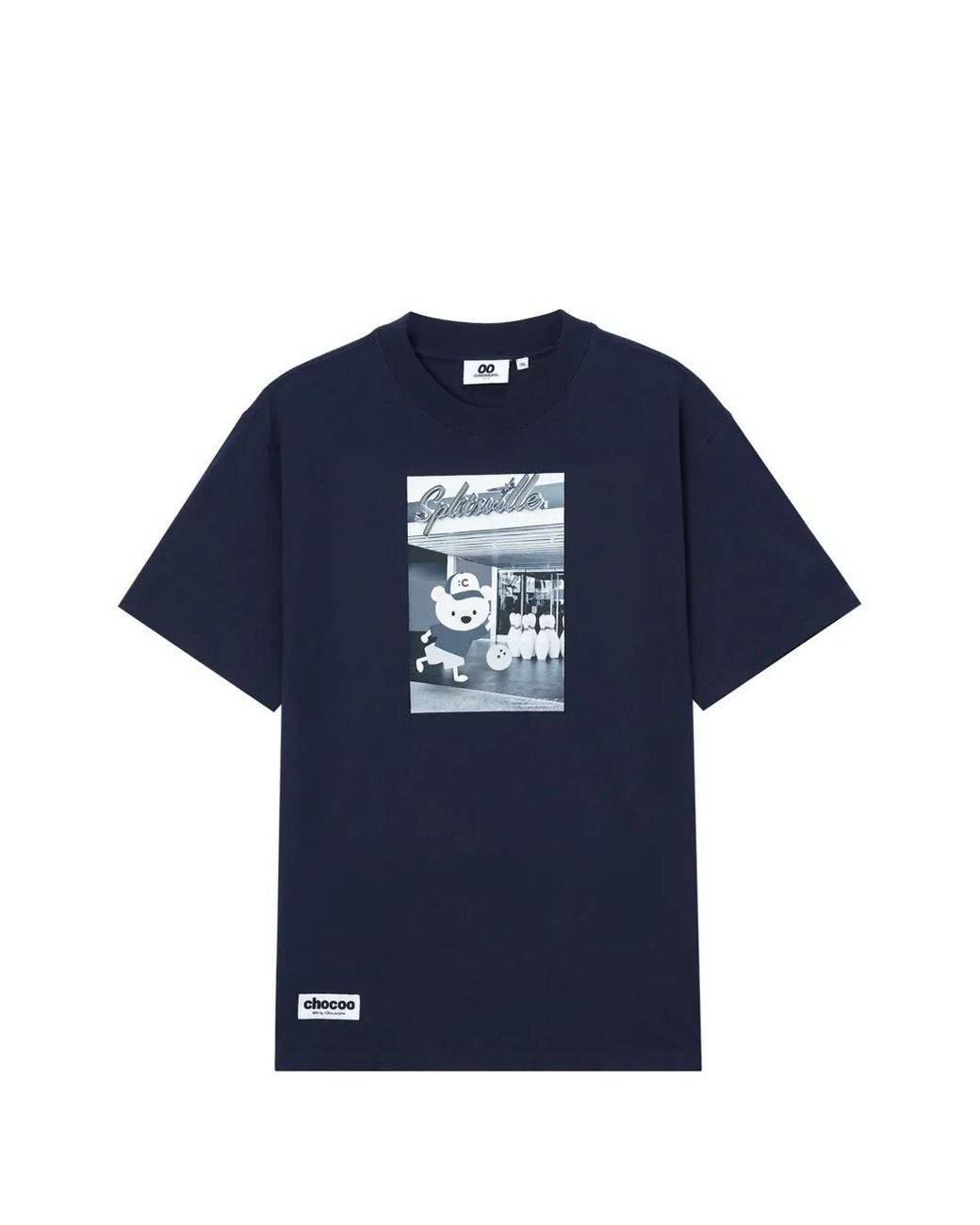 Chocoolate Blue Graphic-Print T-Shirt for men