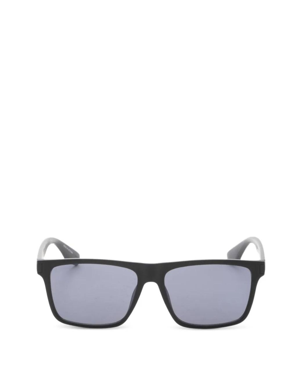 Calvin Klein Gray Matte Rectangle-Frame Sunglasses for men