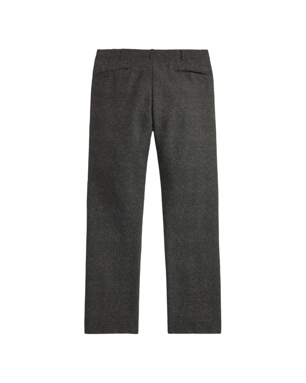 RRL Black Herringbone-Pattern Trousers for men