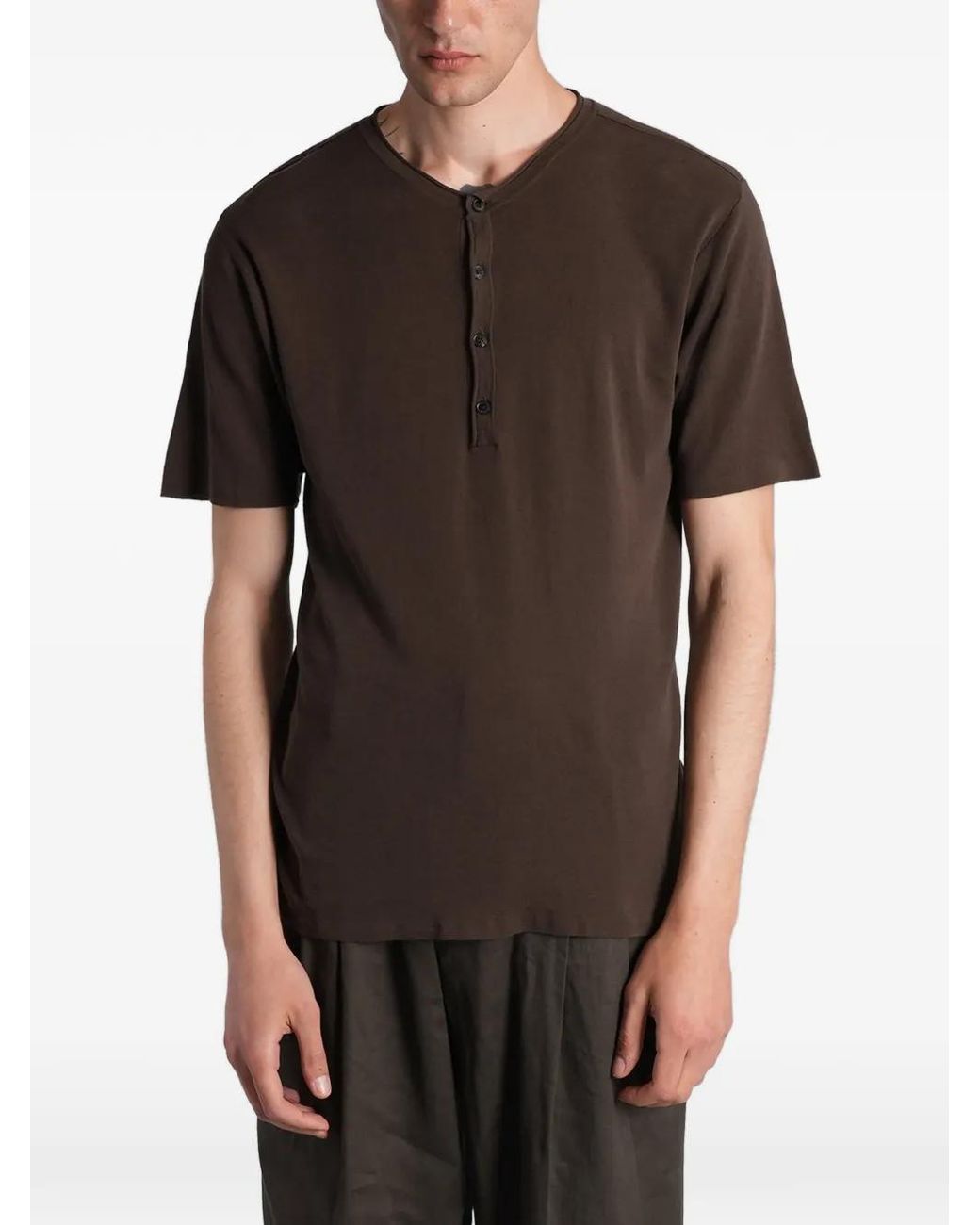 Roberto Collina Black Short-Sleeve T-Shirt for men
