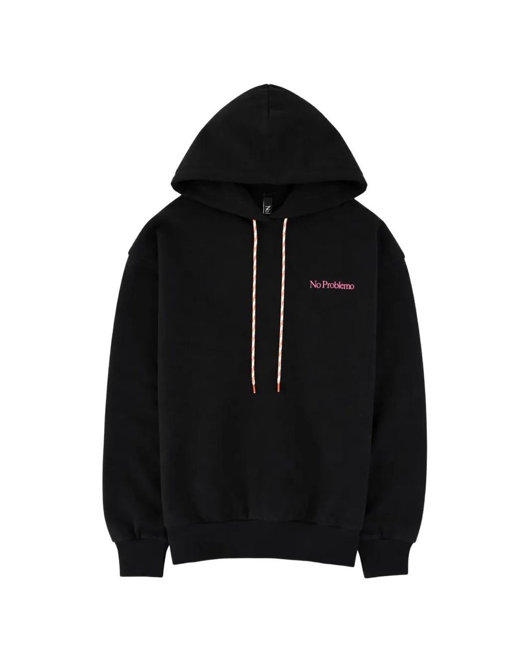 No Problemo Black Hooded Sweater for men