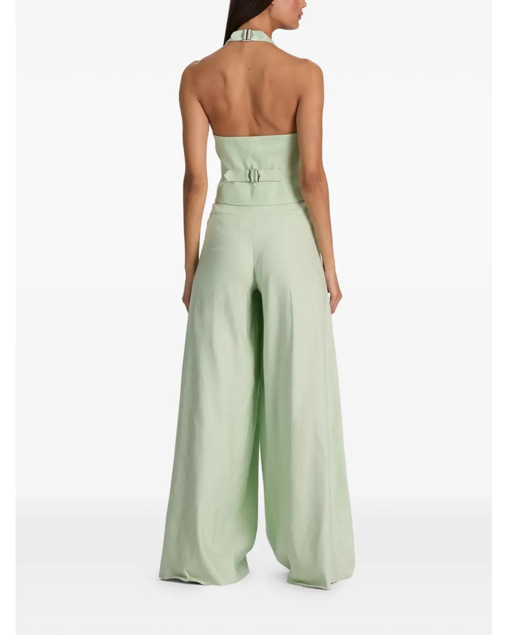 Alice + Olivia Green Erica Halterneck Waistcoat