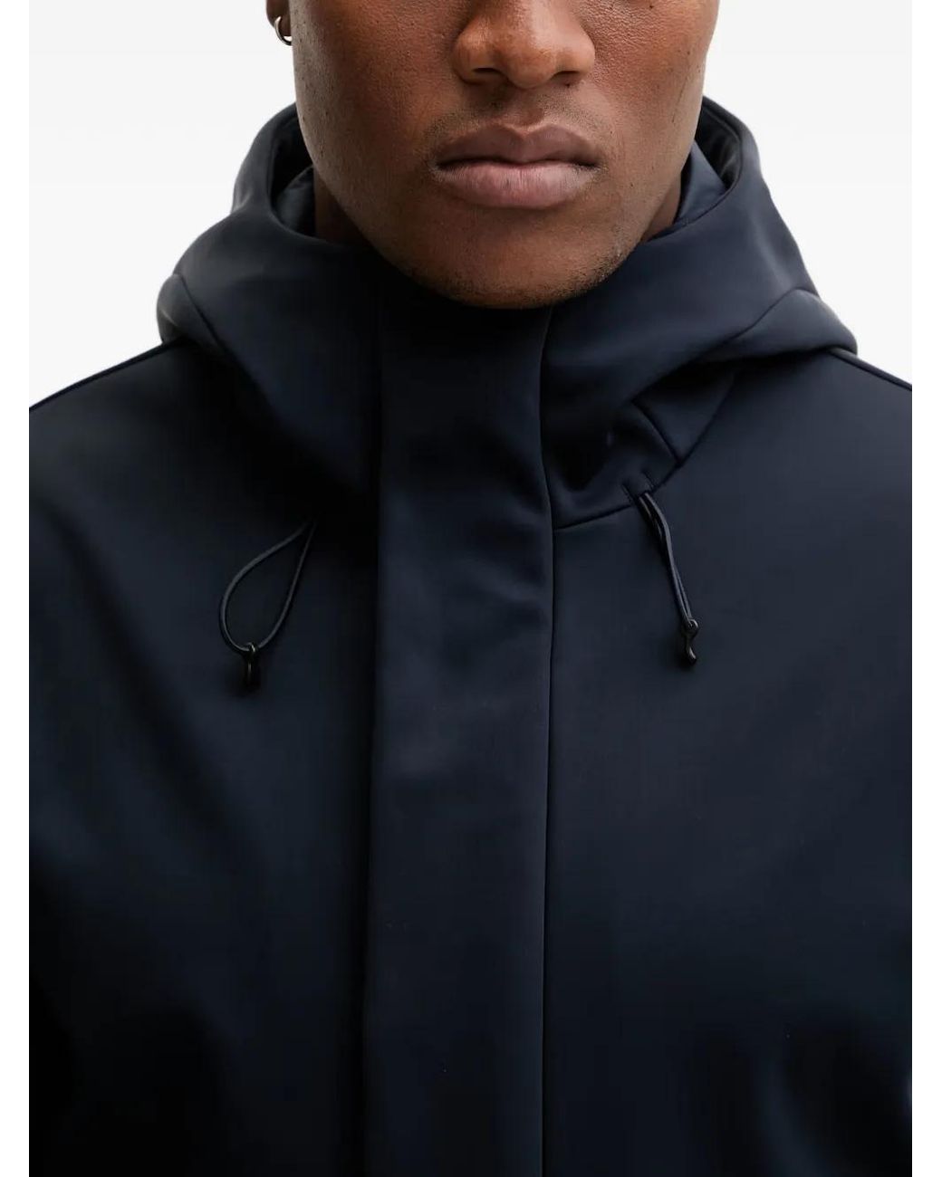 EA7 Kapuzenjacke Mit Logo-Patch in Blue für Herren