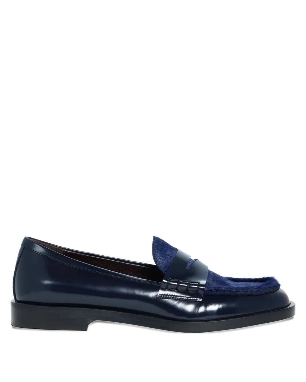 Roberto Festa Blue Xander Pony Skin Loafers