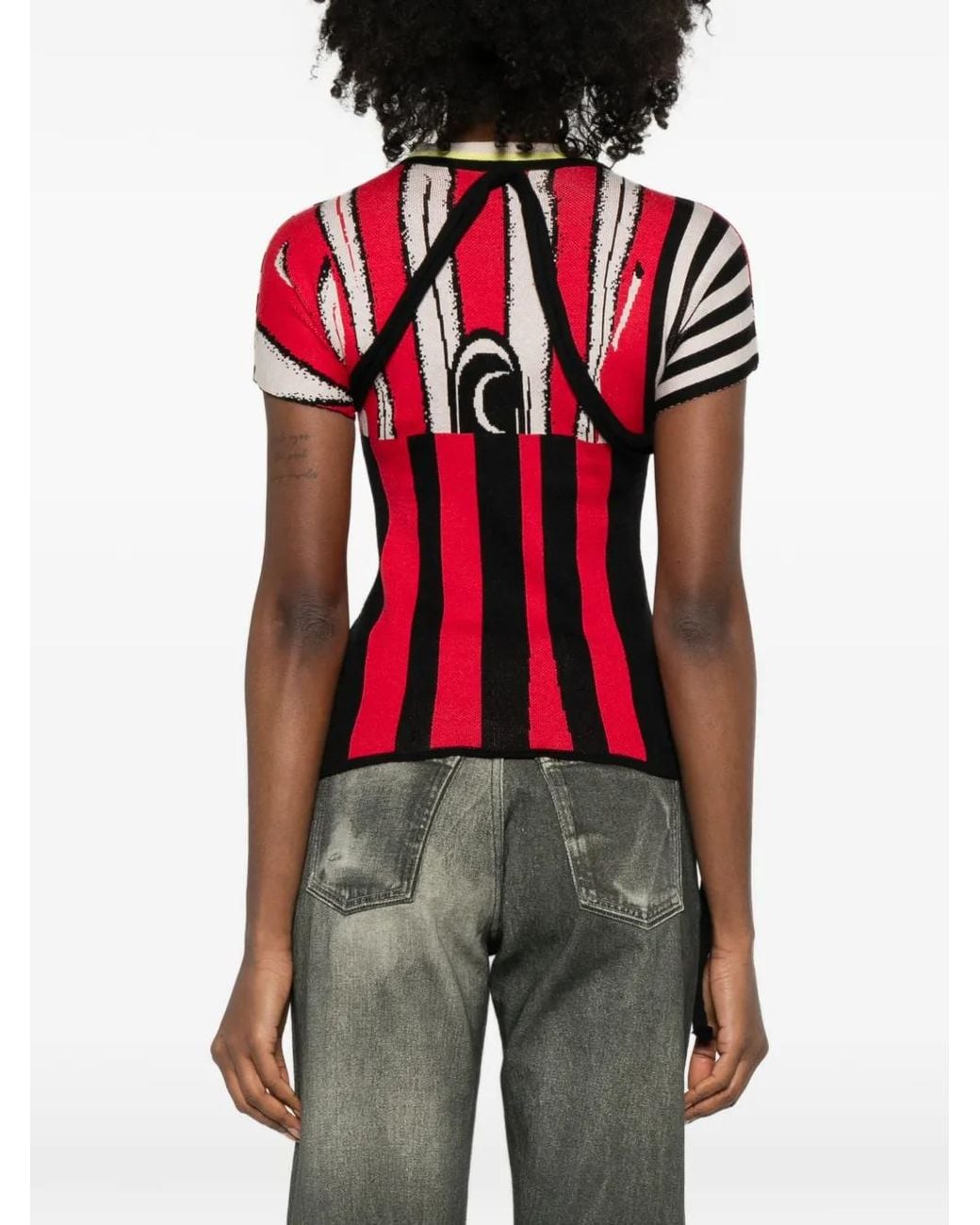 OTTOLINGER Red Striped Knit T-Shirt