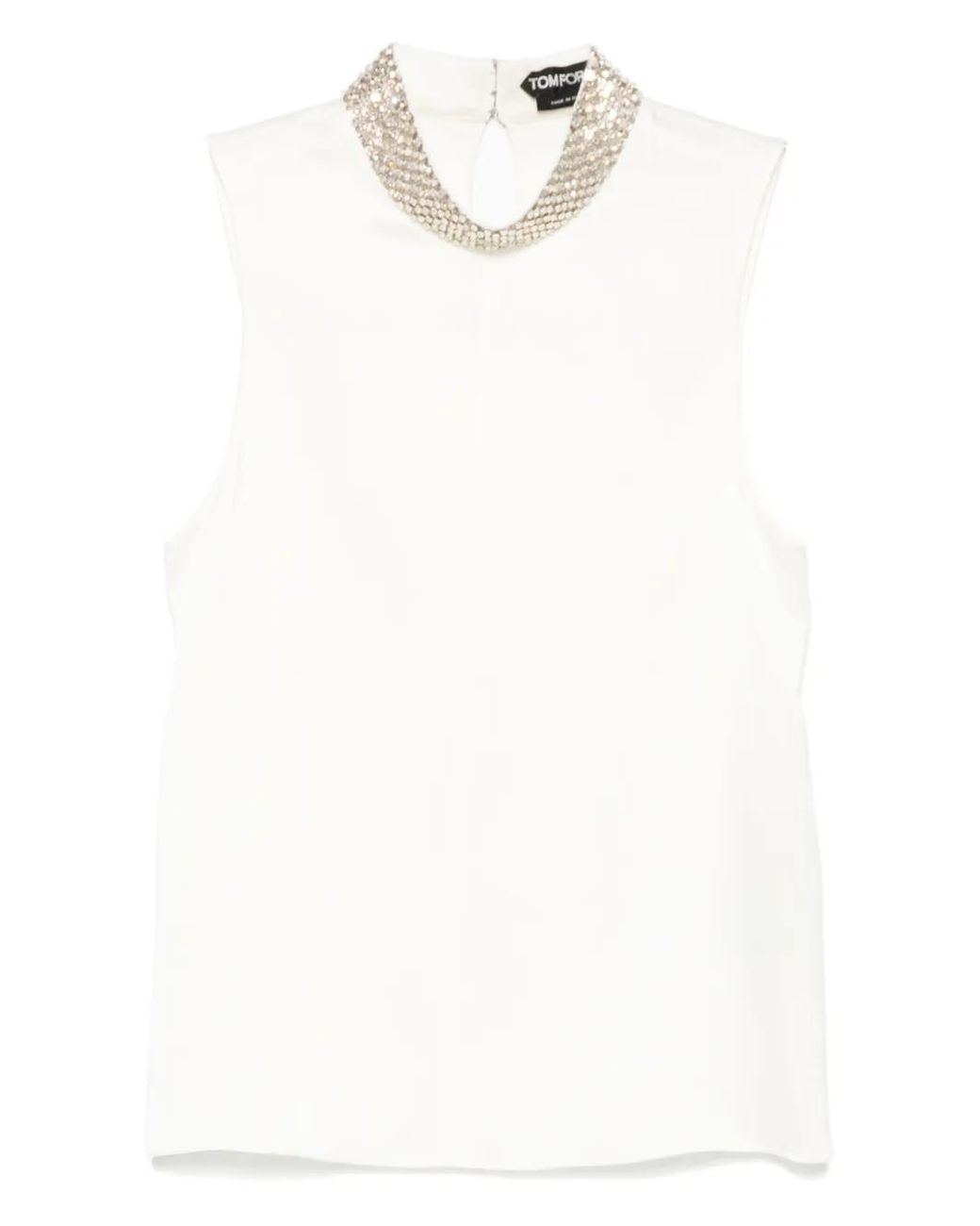 Tom Ford White Sleeveless Top