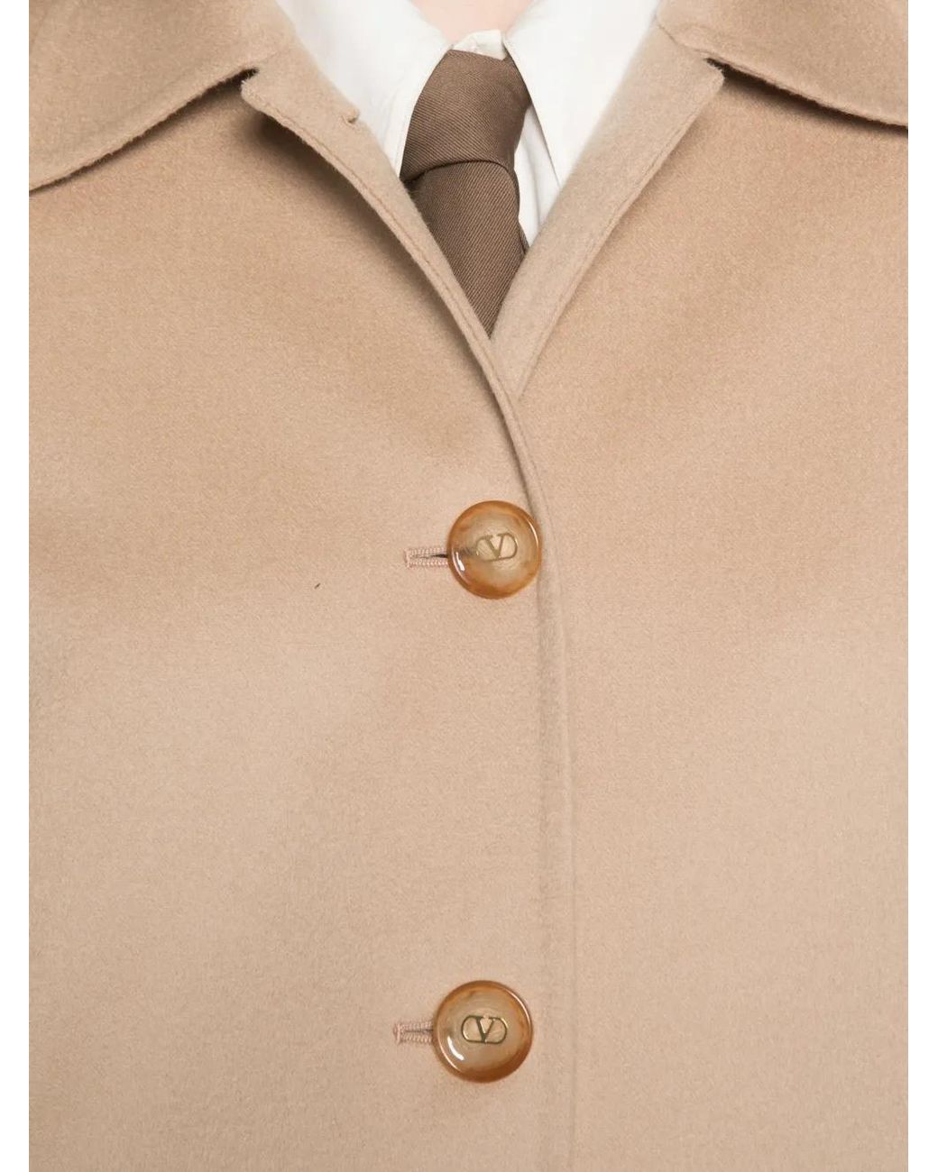 Valentino Garavani Natural Manteau Boutonné