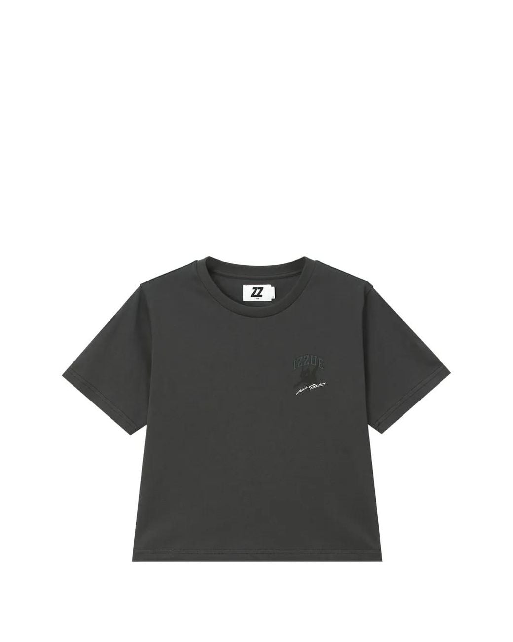Izzue Black Graphic-Print T-Shirt
