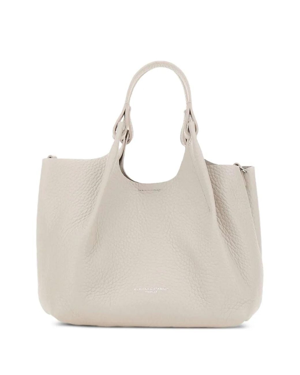 Gianni Chiarini Natural Dua Leather Tote Bag