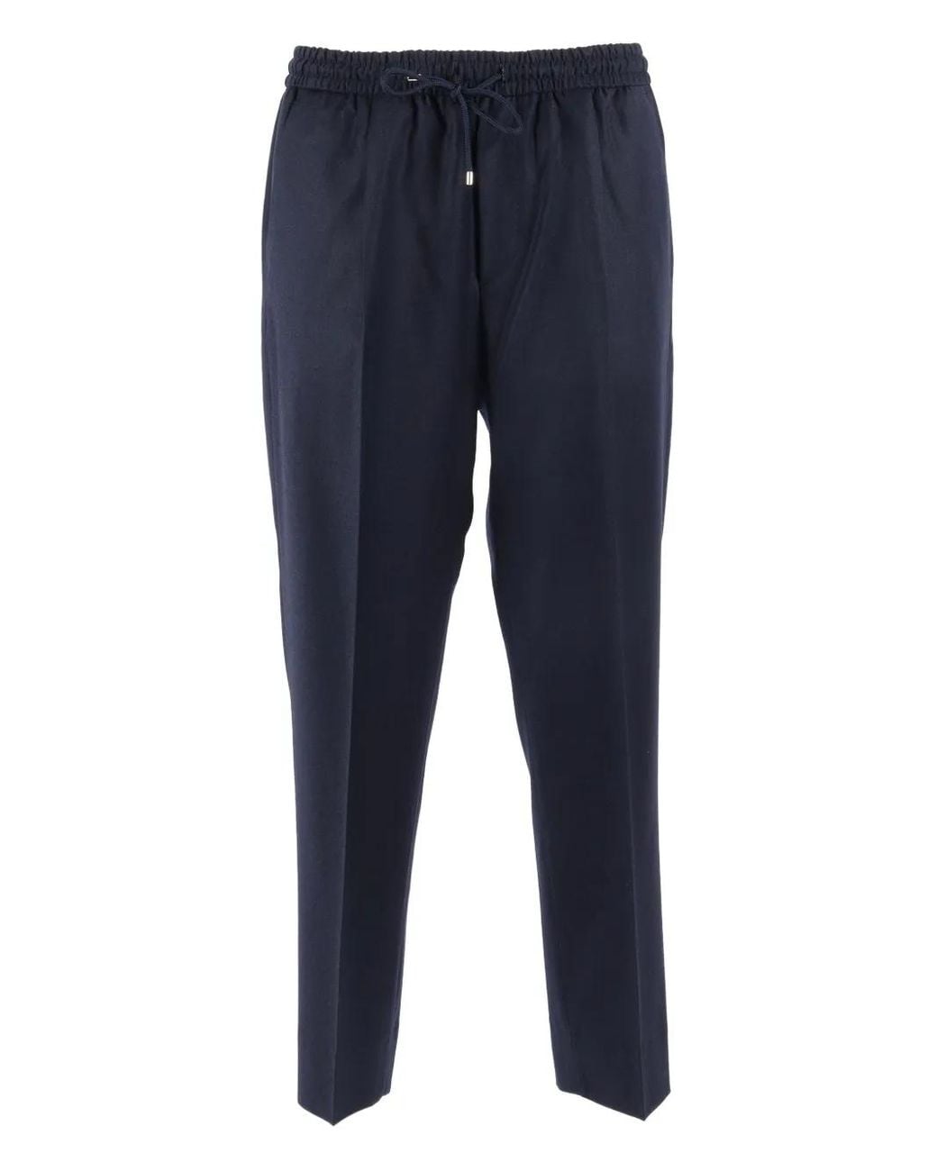 Briglia 1949 Blue Elasticated-Waistband Trousers