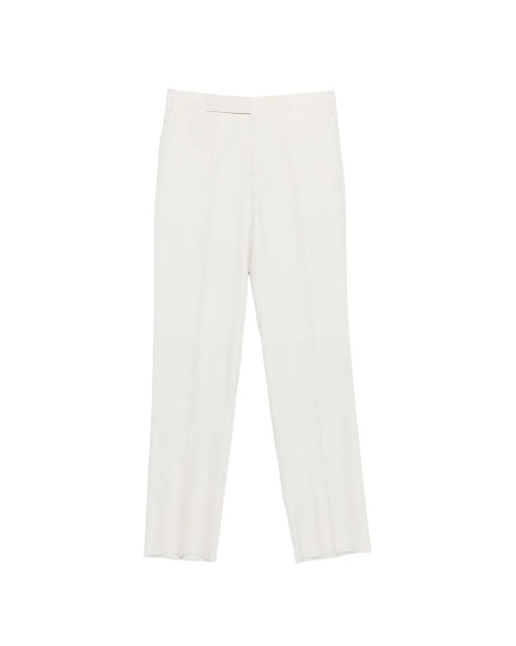 Lardini White Pocket Trousers for men