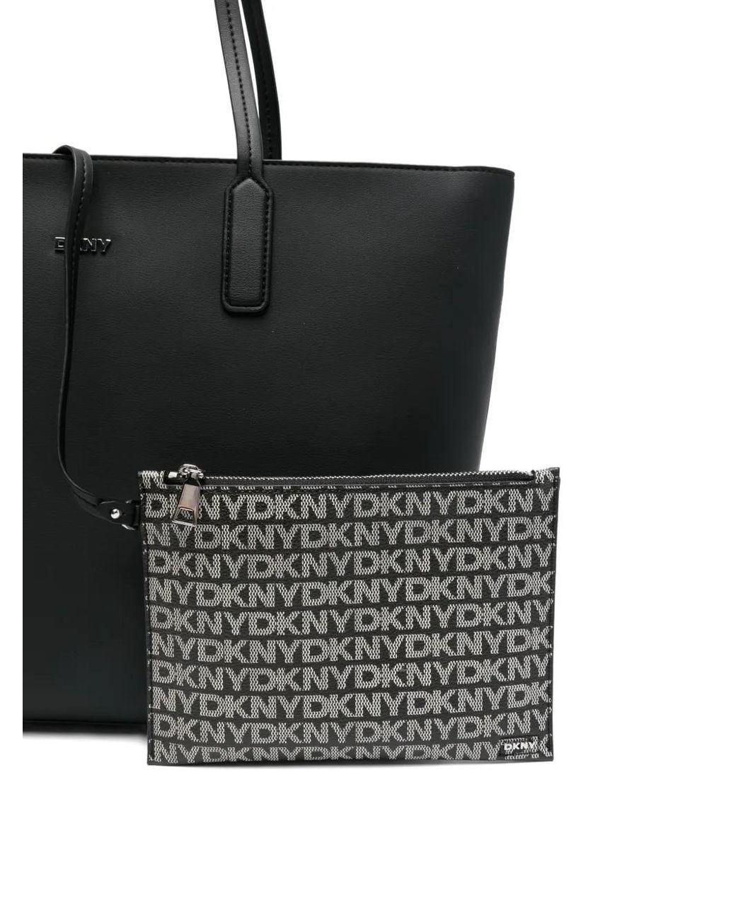 DKNY Black Zip-Top Tote Bag