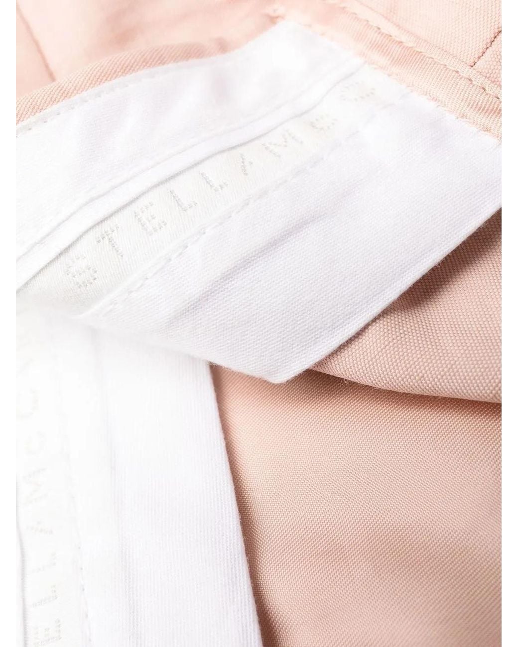 Stella McCartney Pink High-Waisted Pleated Trousers