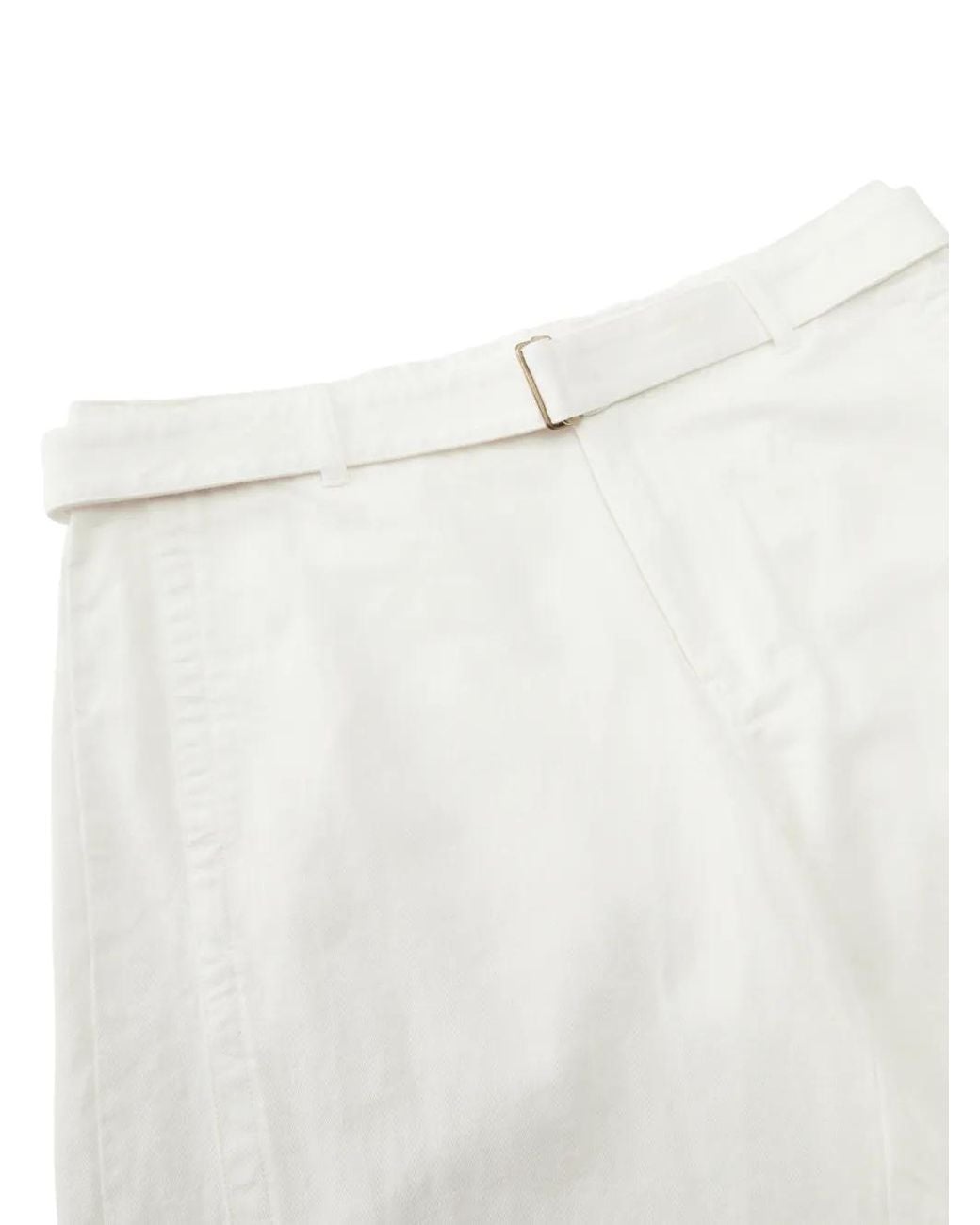 CROQUIS White Pantalon À Ceinture Intégrée for men