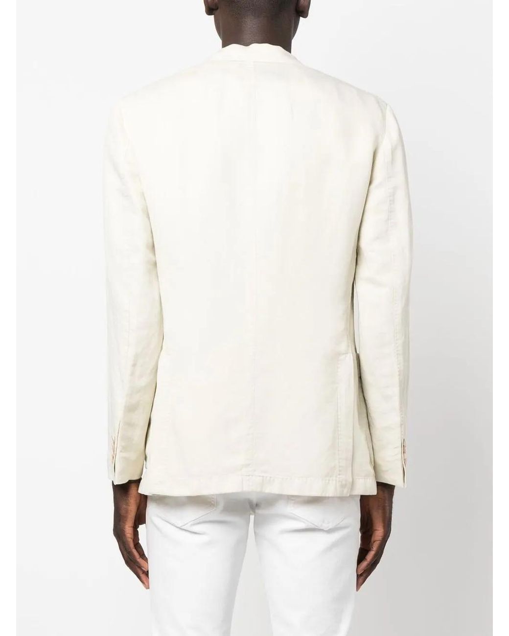 Boglioli Natural Tailored Double-Breasted Blazer for men
