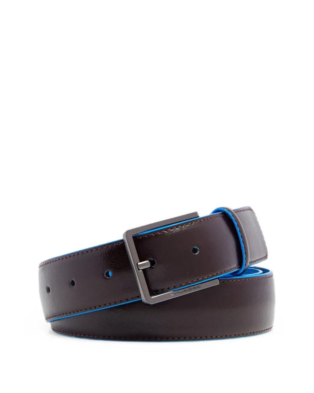 Piquadro Blue Logo-Plaque Belt