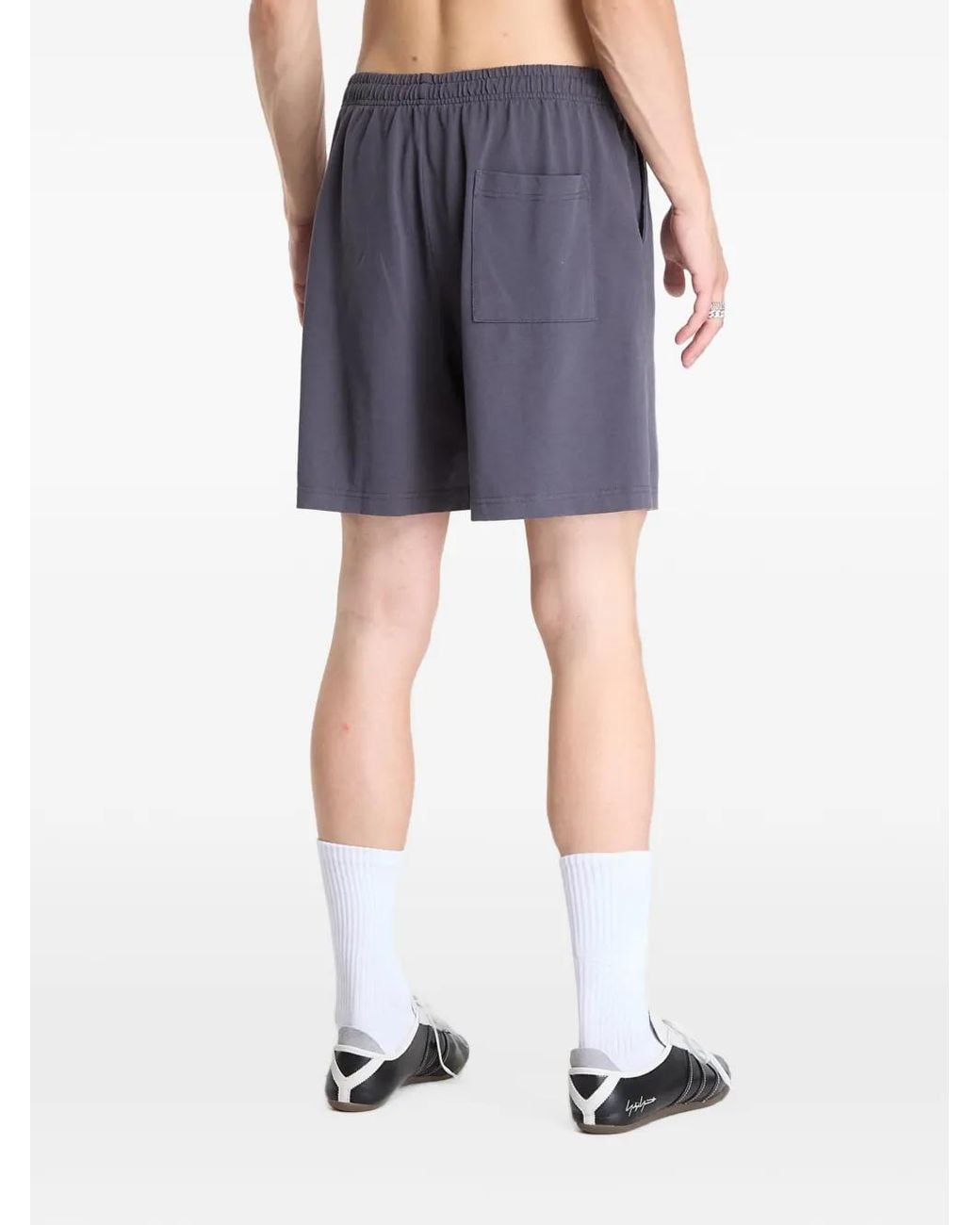 Sporty & Rich Blue Varsity Crest Gym Shorts