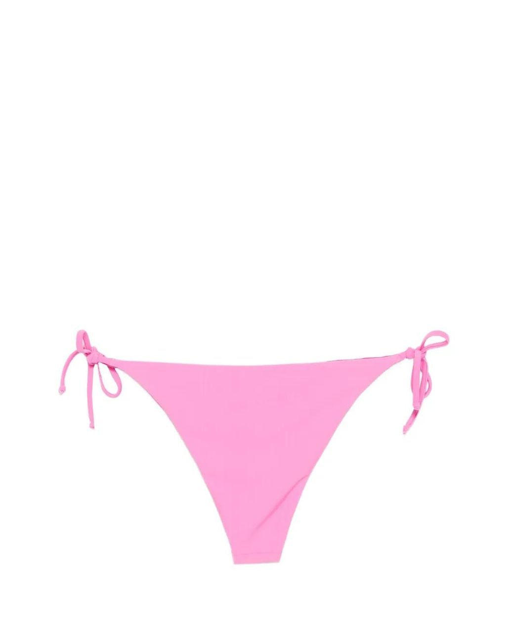 Moschino Pink Lycra Swim Briefs With Ties