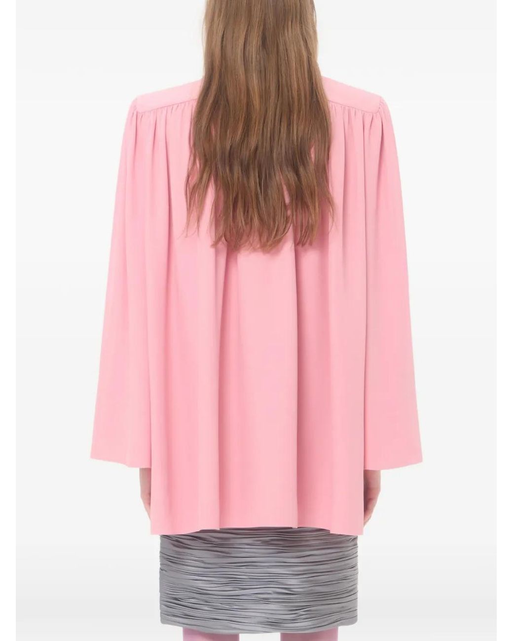 Valentino Garavani Pink Cady Couture Pleated Top