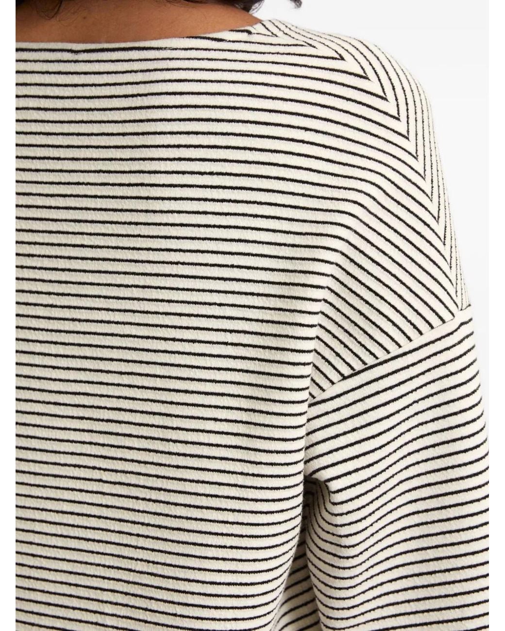 Marc O' Polo White Striped T-Shirt