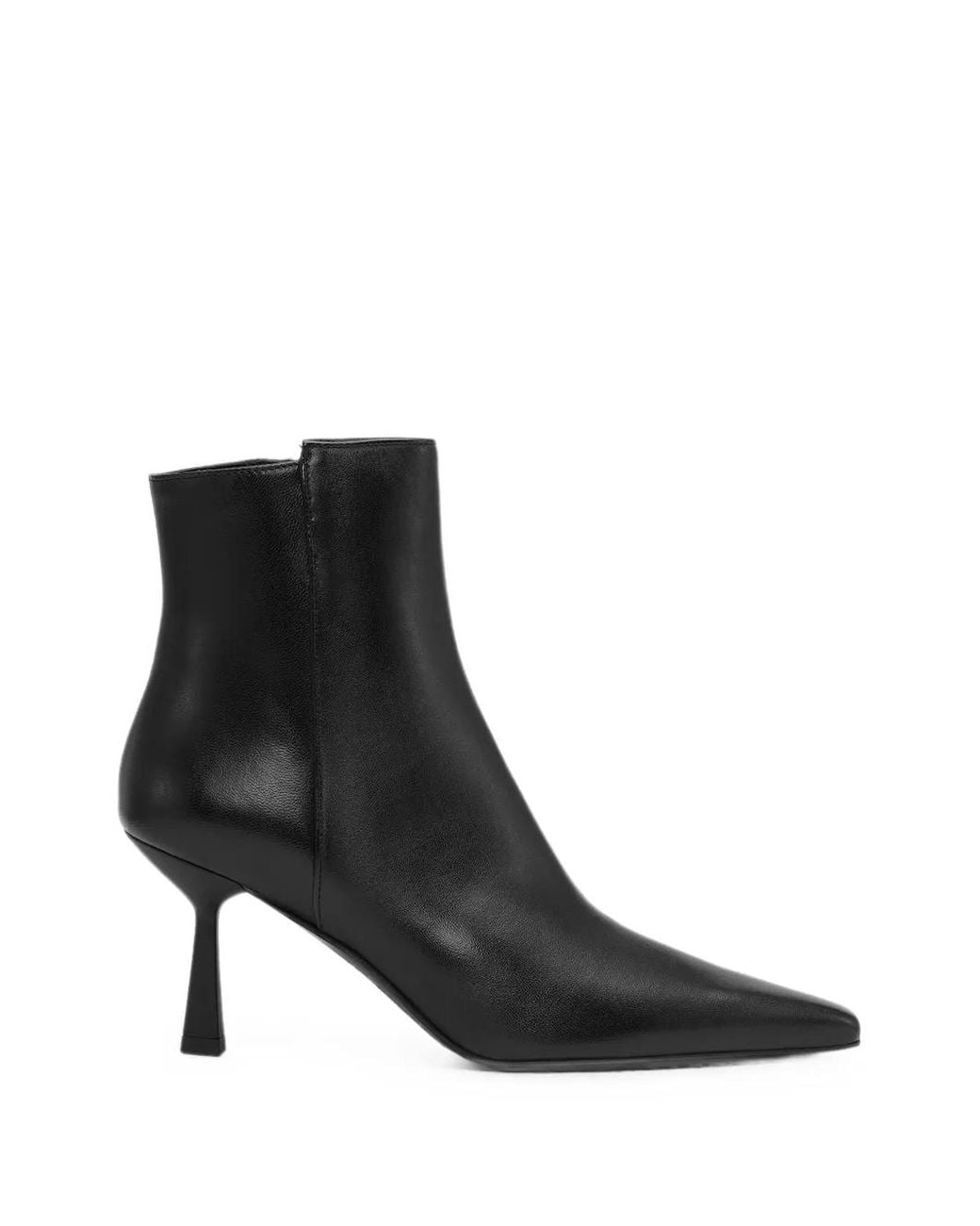 Notabene Black Emmya Pointed-Toe Ankle Boots