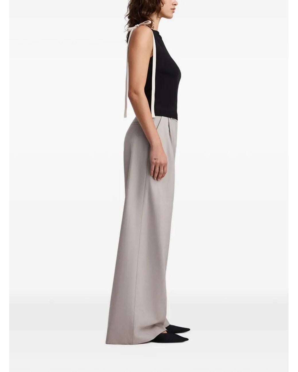 Anna Quan Black Ford Tie-Strap Top