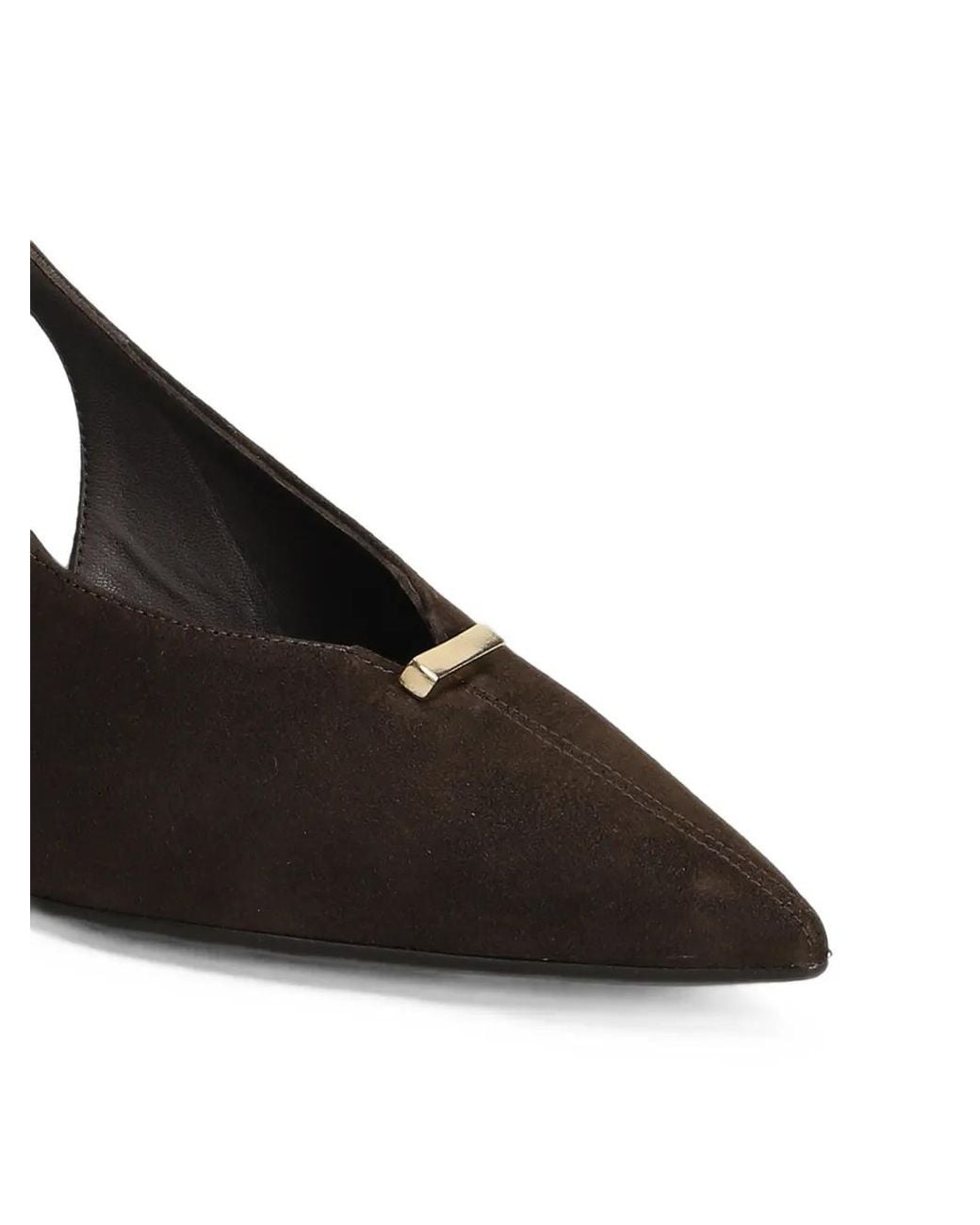 Chantal Black Pointed-Toe Slingback Pumps