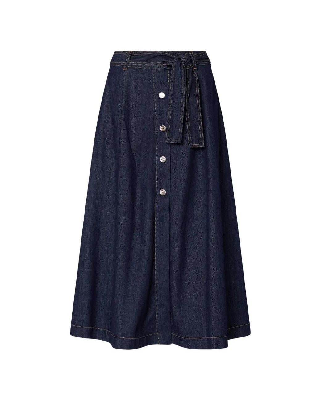 Liu Jo Blue Long Denim Skirt