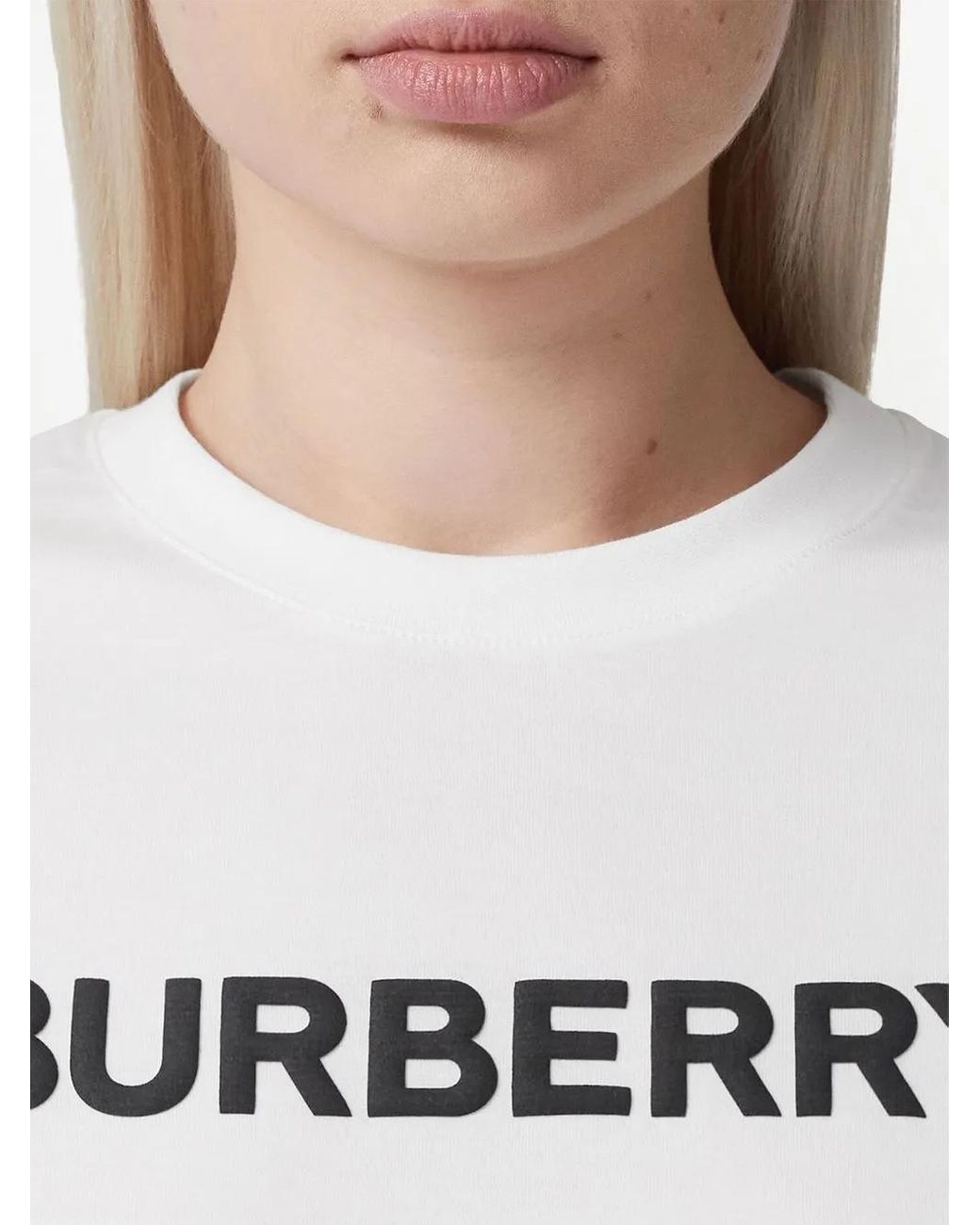 Burberry White Logo T-Shirt