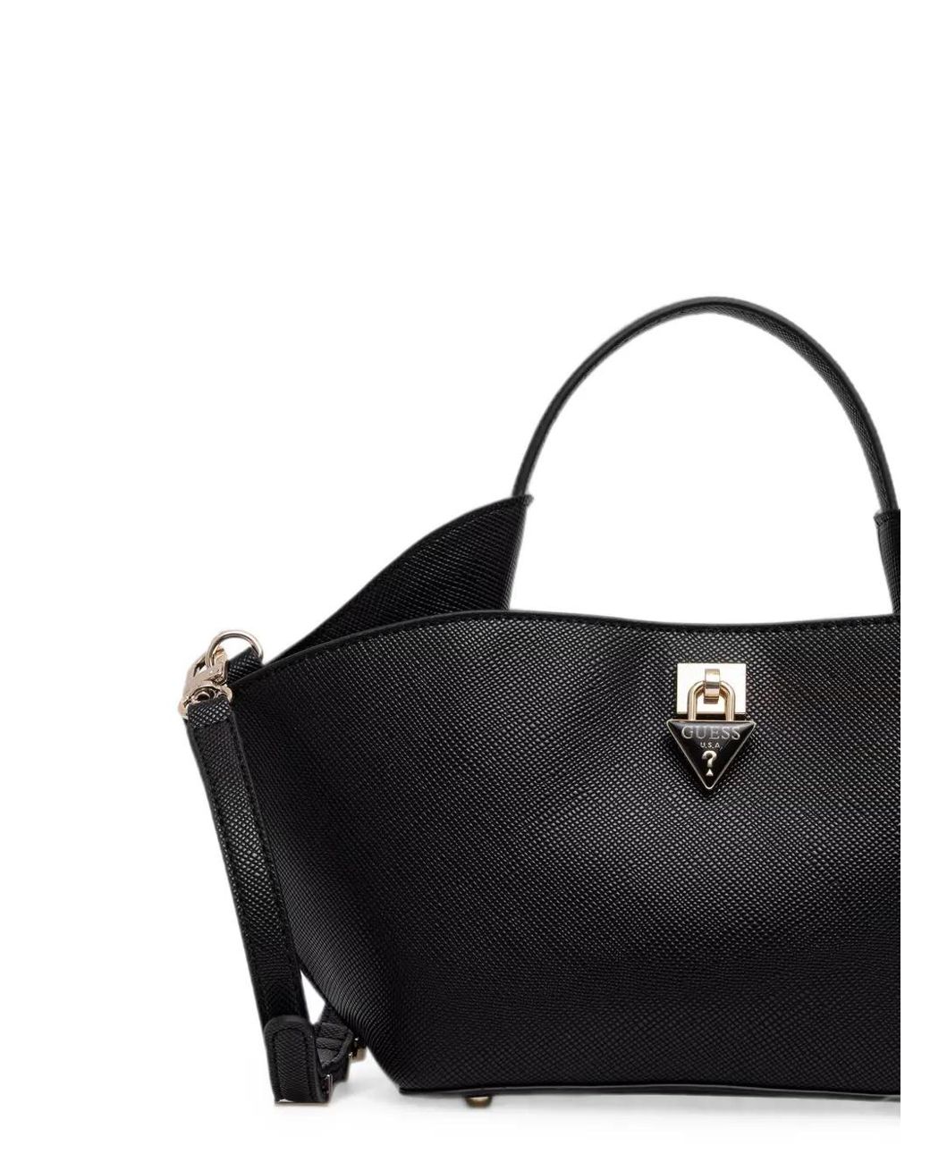 Guess Black Sac À Bandoulière Patsie À Plaque Logo