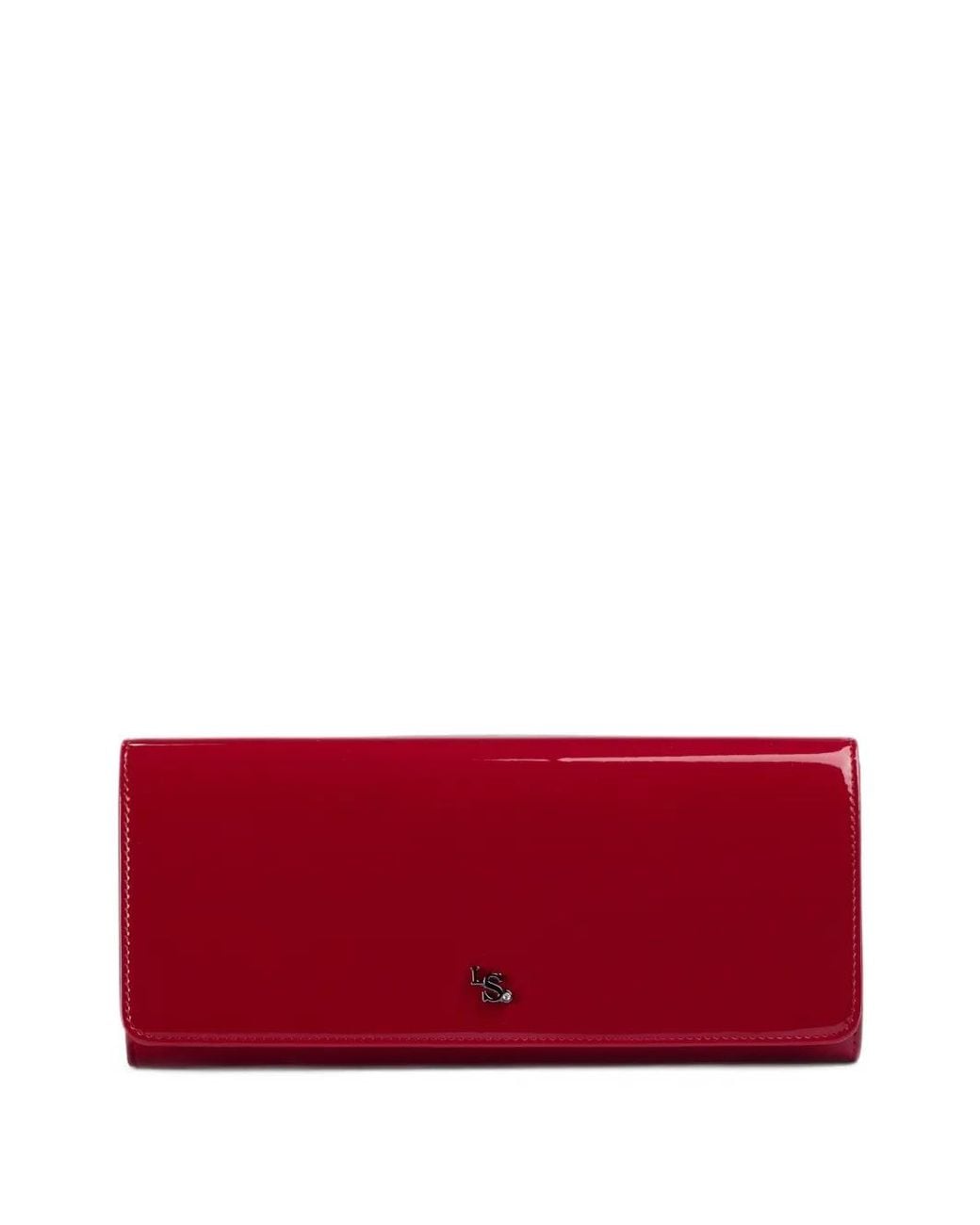 Le Silla Red Patent-Finish Clutch Bag