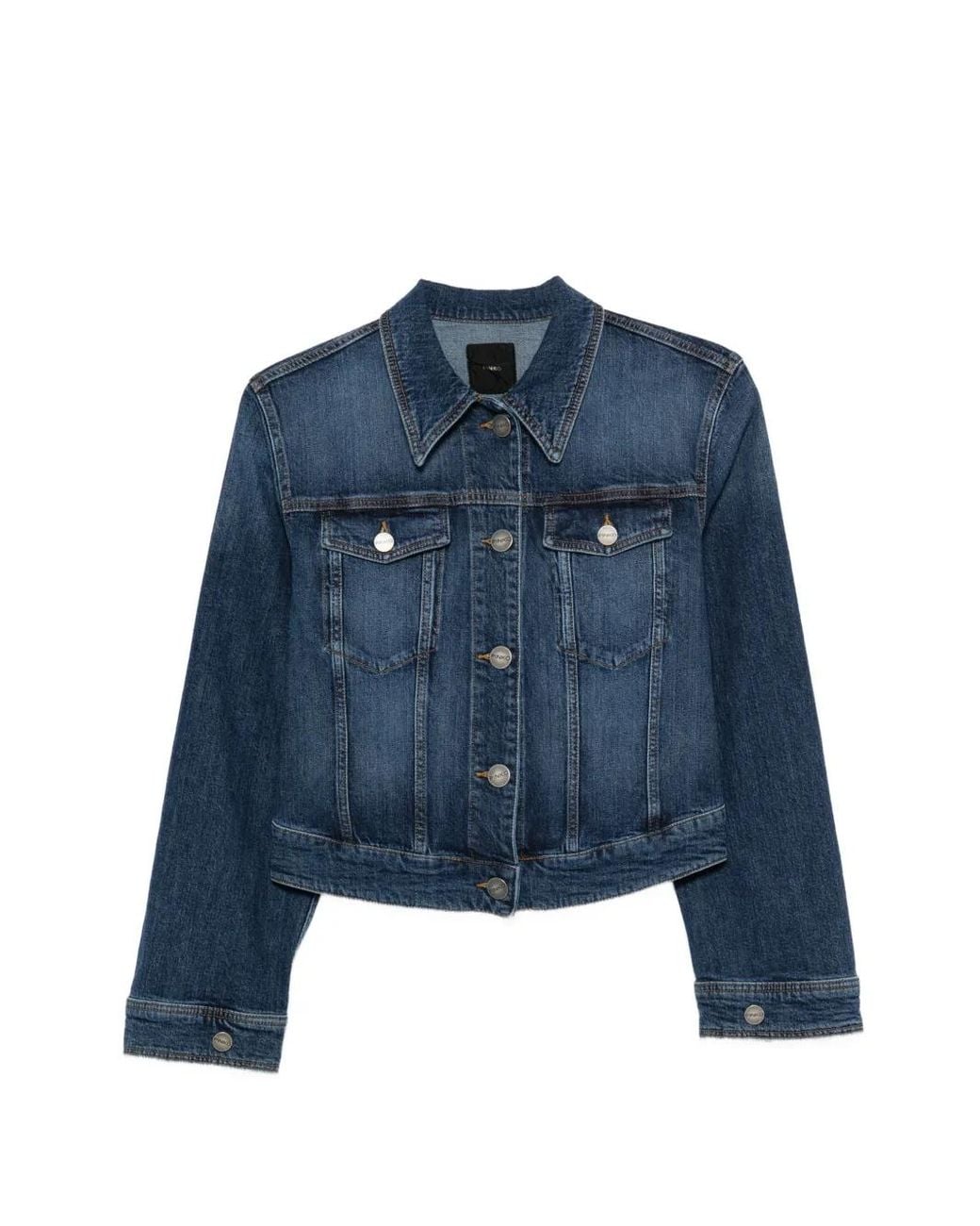 Pinko Blue Ganimede Flap-Pocket Jacket