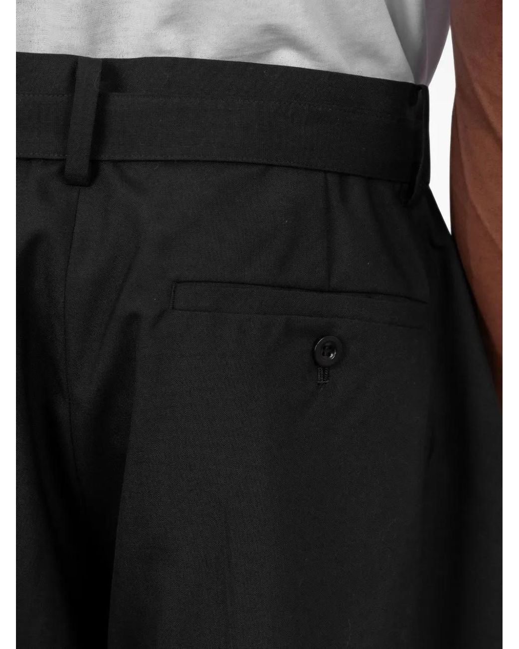 Sacai Blue Belted Trousers for men