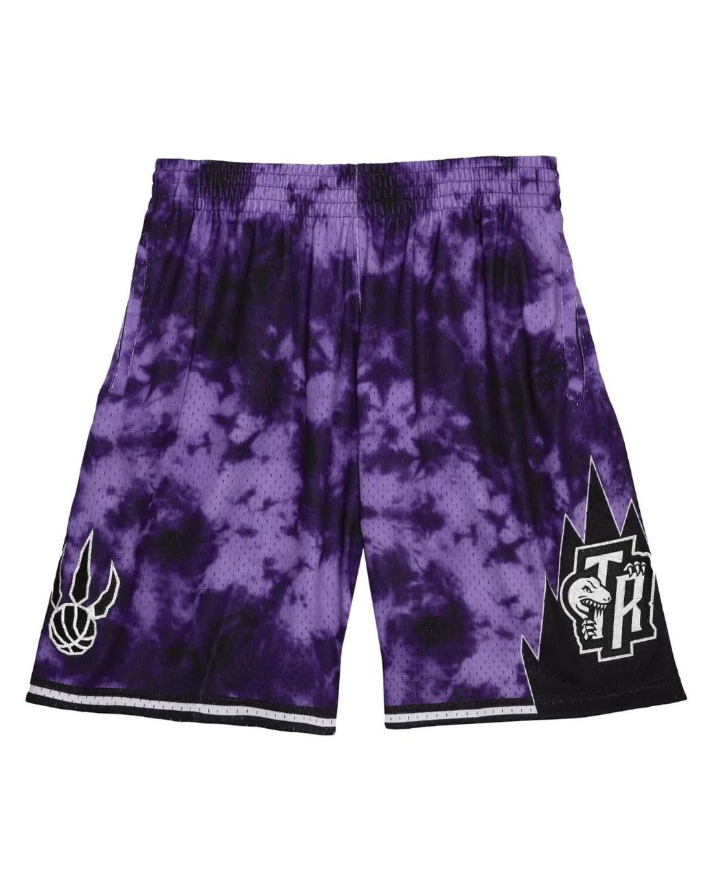 Mitchell & Ness Purple "nba Toronto Raptors 1998" Galaxy Swingman Shorts for men