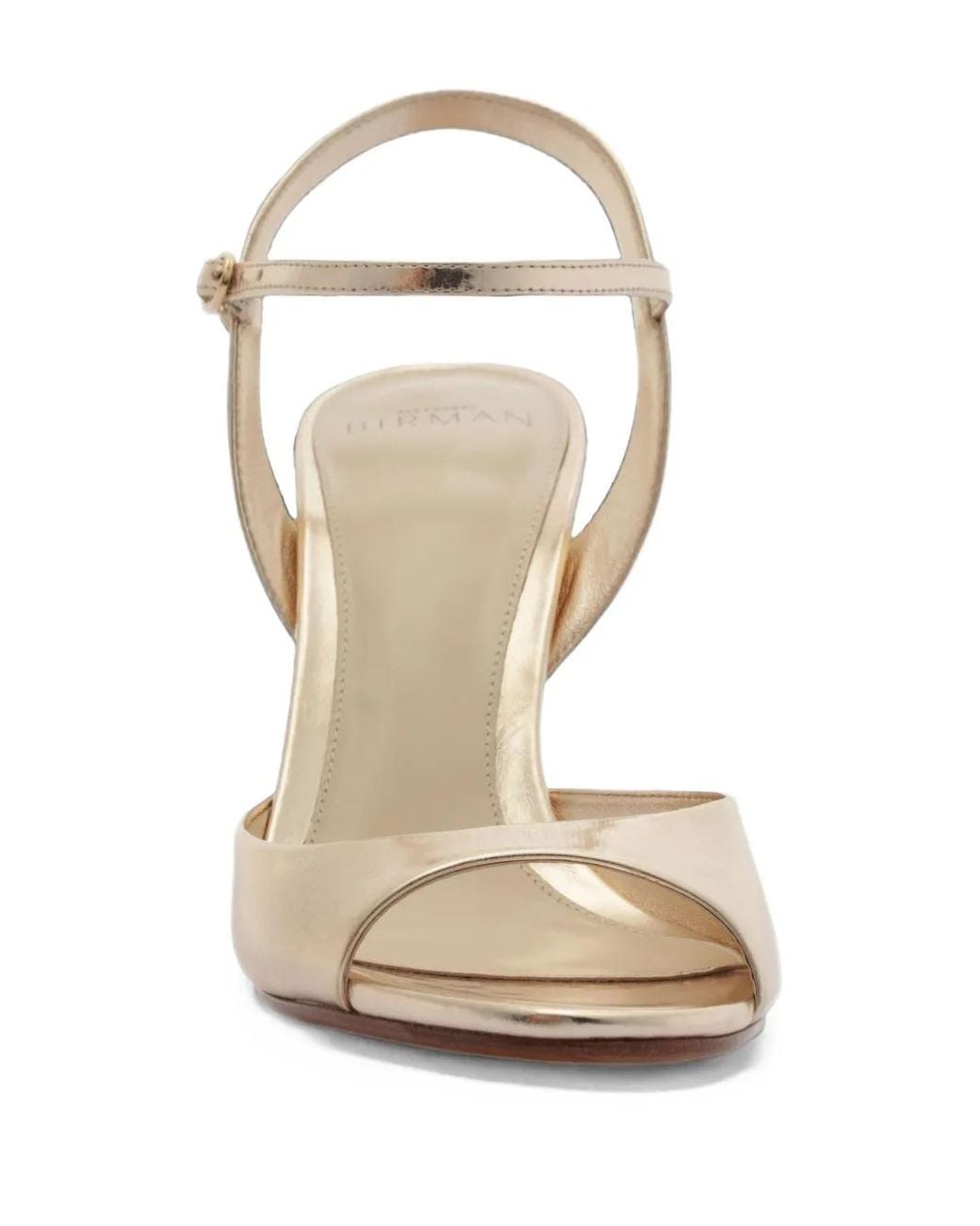 Alexandre Birman White Amy Metallic Leather Sandals