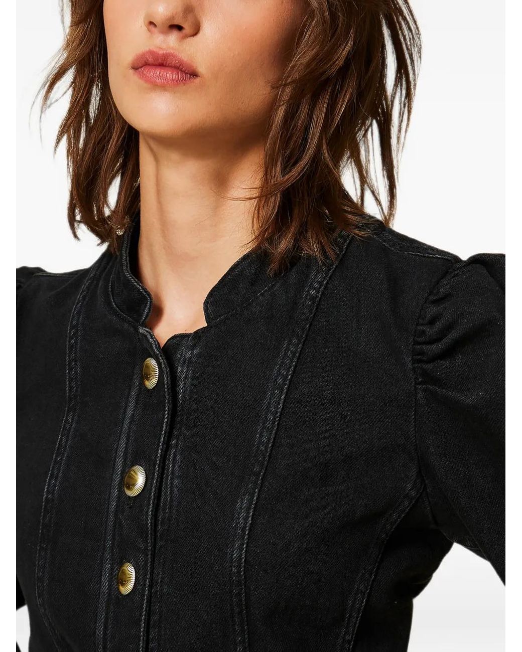 Twinset Black Veste Ajustée En Jean