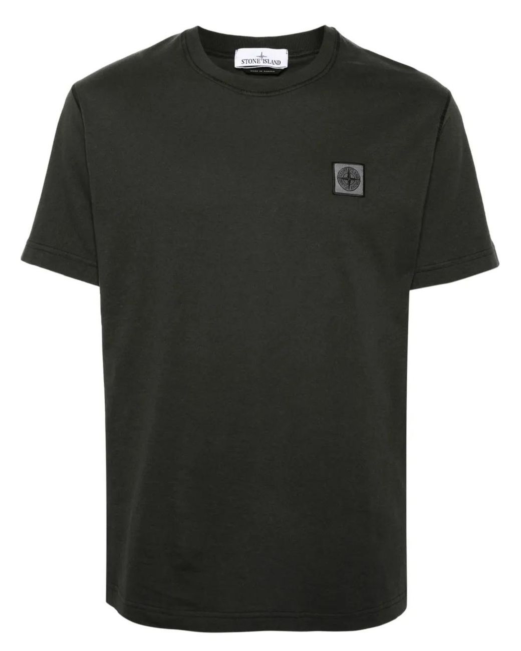 Stone Island Black T-Shirts And Polos for men