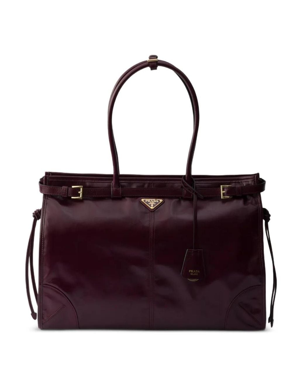 Prada Purple Bonnie Extra-Large Leather Bag
