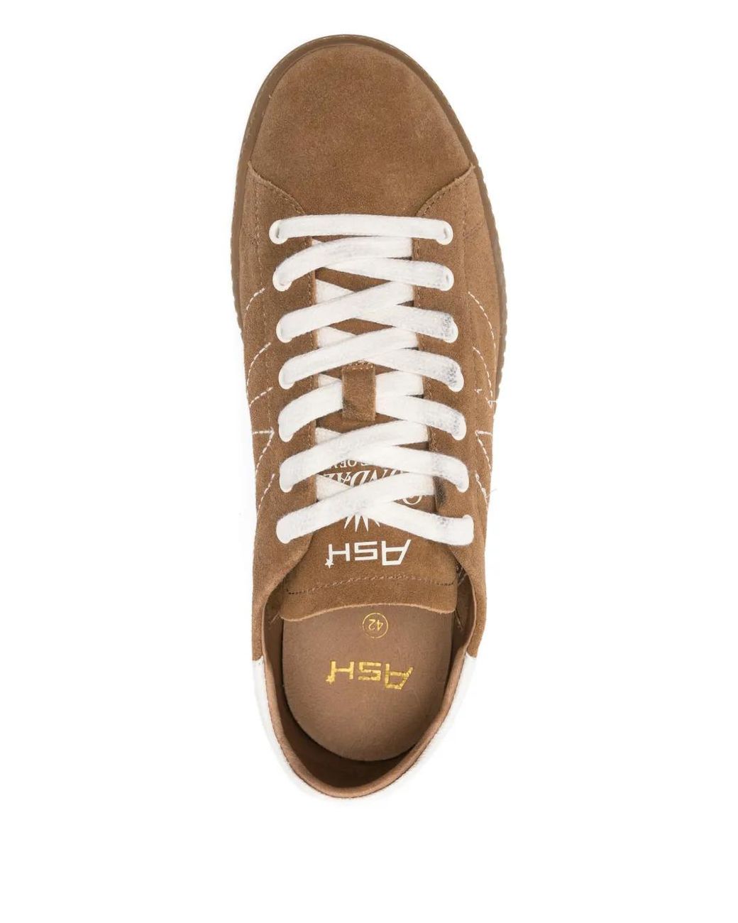 Ash Brown Sunny Lace-Up Sneakers for men