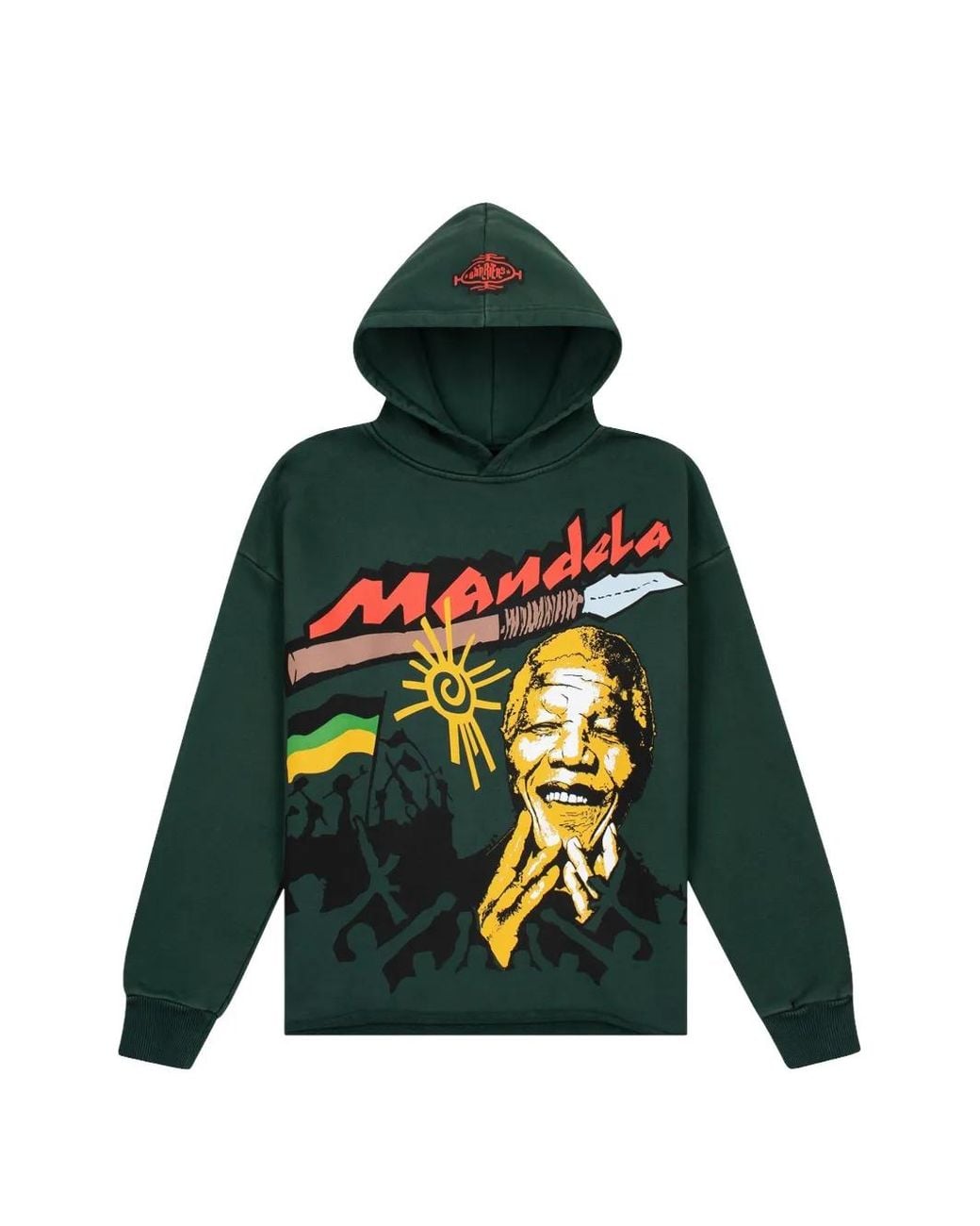 Barriers Green Mandela Hoodie for men