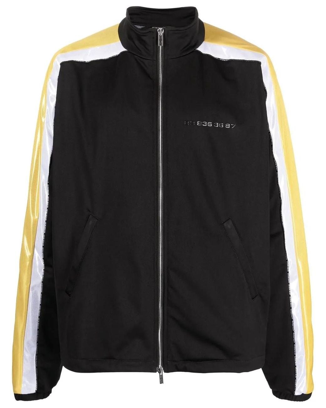 VTMNTS Black Stripe-Detail Track Jacket for men